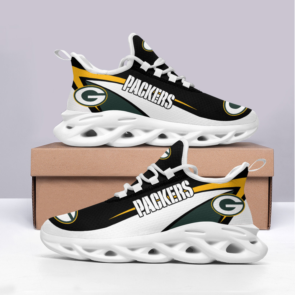 Green Bay Packers Max Soul Shoes Sneakers for Men And Women – NFL Football Fan Shoes, Team Sneakers