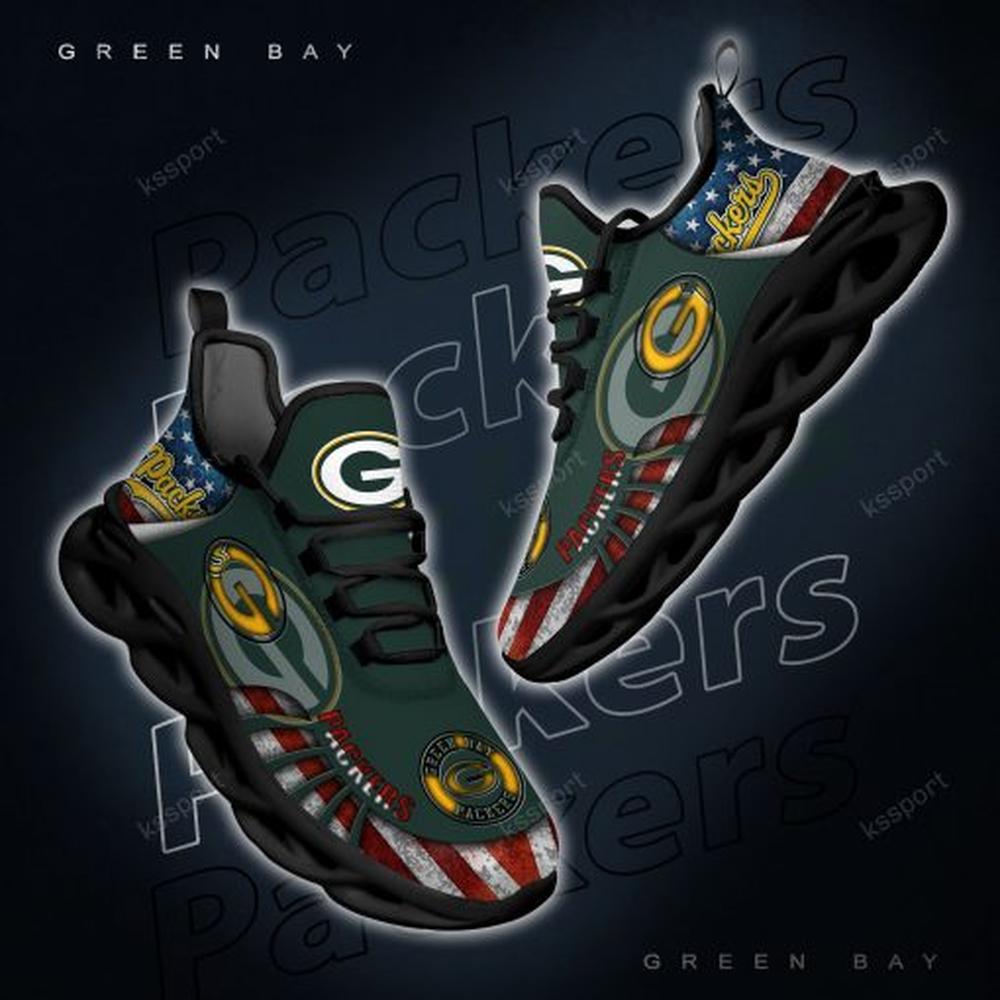 Green Bay Packers Max Soul Shoes Sneakers for Men And Women – NFL Football Fan Shoes, Team Sneakers - Image 5
