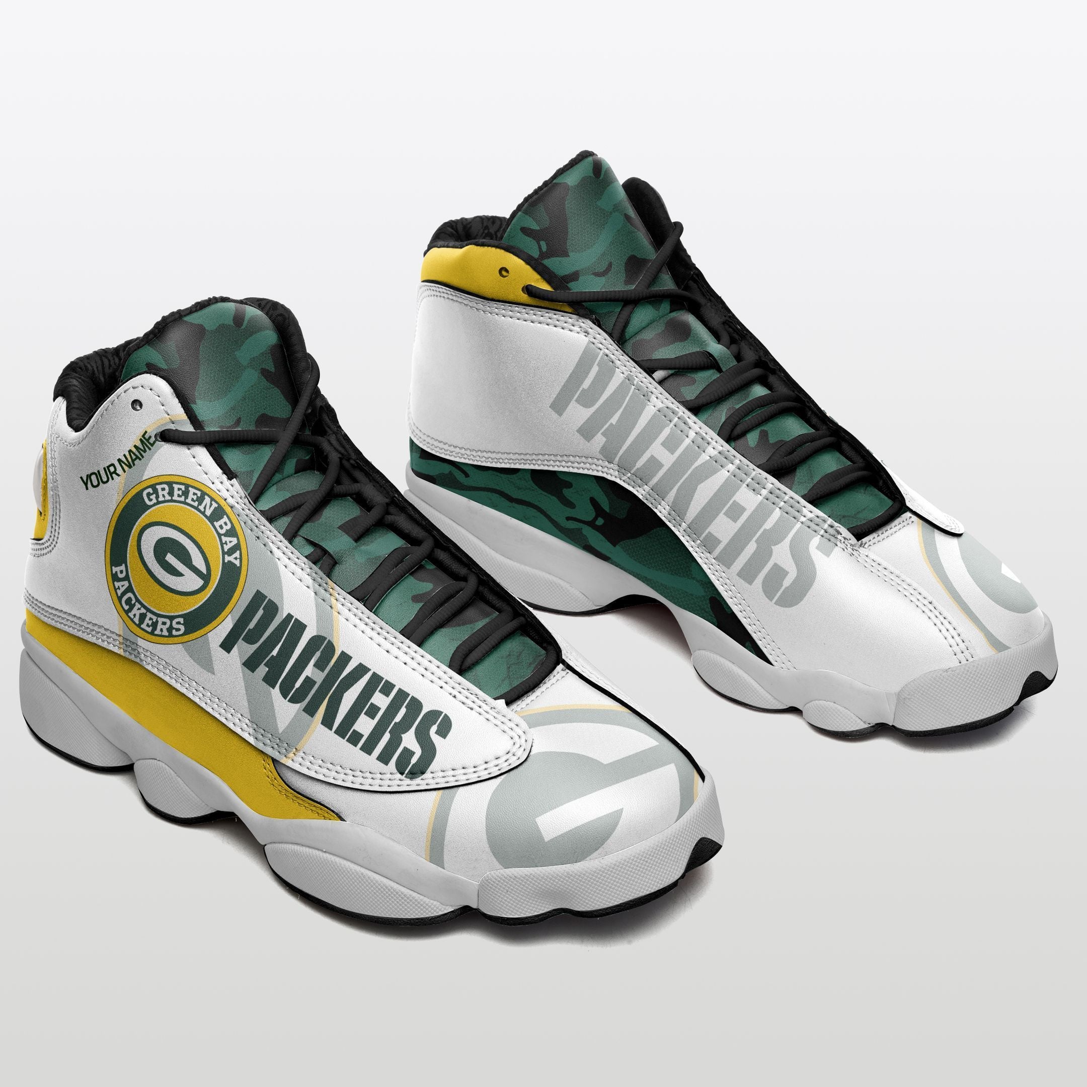 Green Bay Packers NFL JD13 Sneakers Shoes for Men & Women | Custom Fan Gift