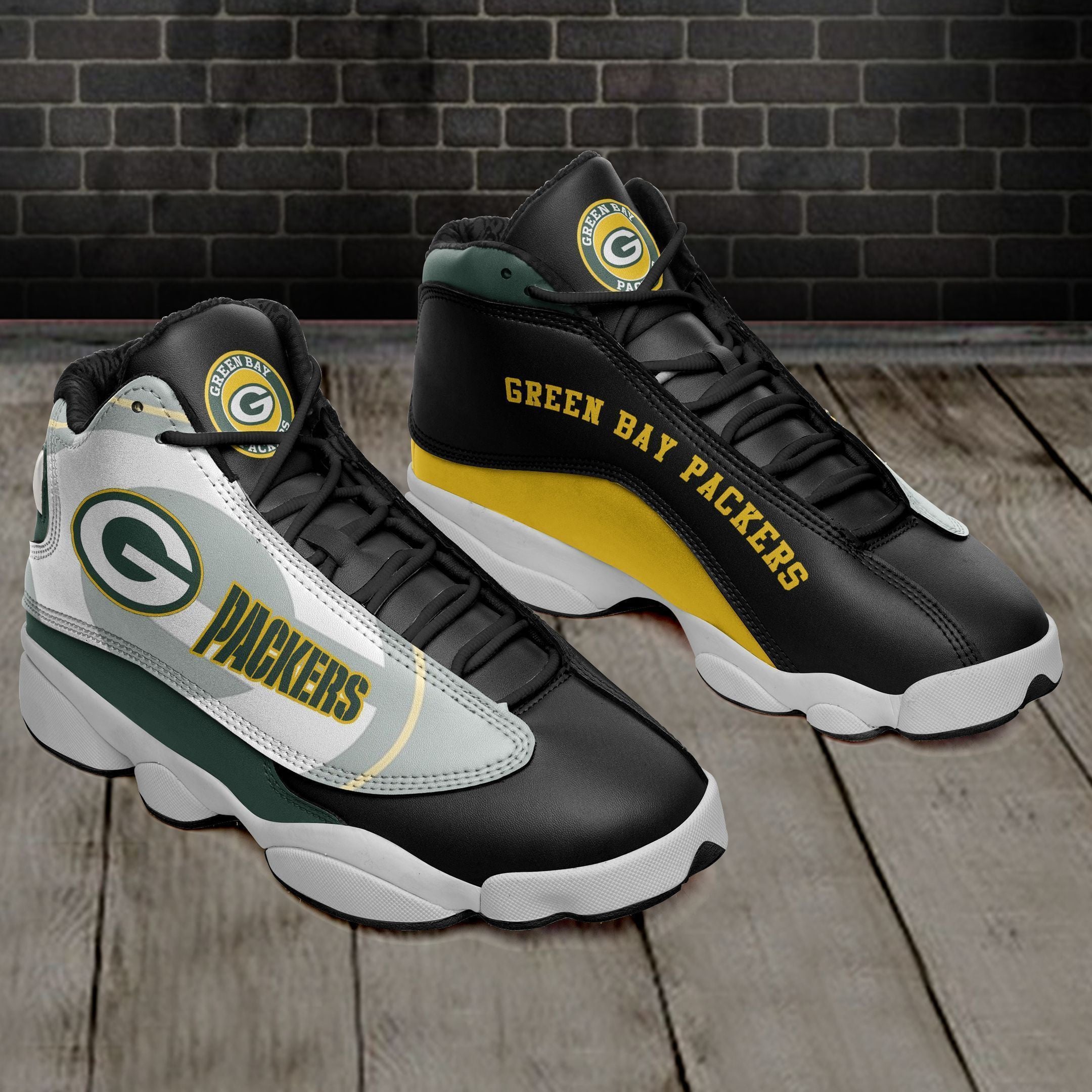 Green Bay Packers NFL JD13 Sneakers Shoes for Men & Women | Custom Fan Gift