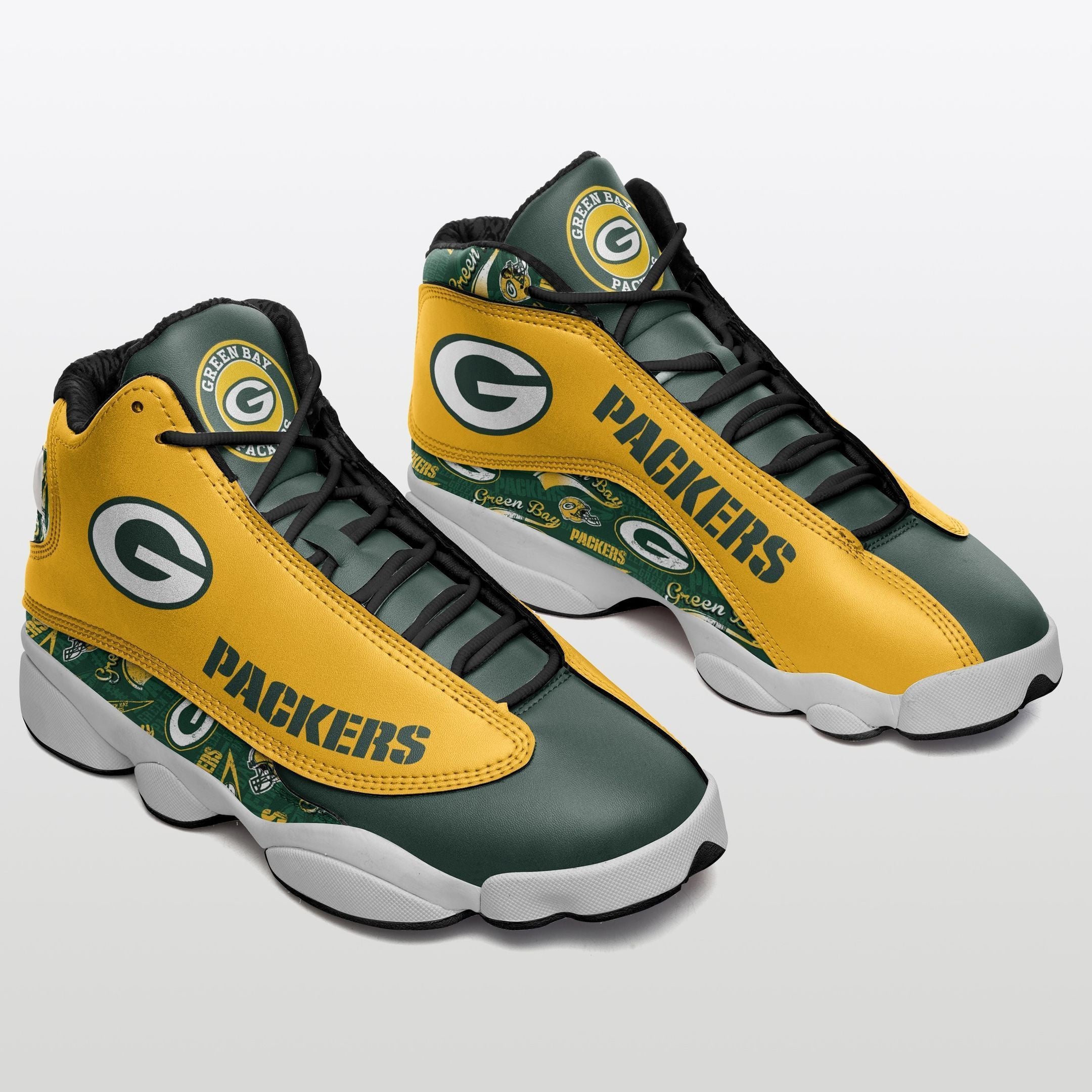 Green Bay Packers NFL JD13 Sneakers Shoes for Men & Women | Custom Fan Gift