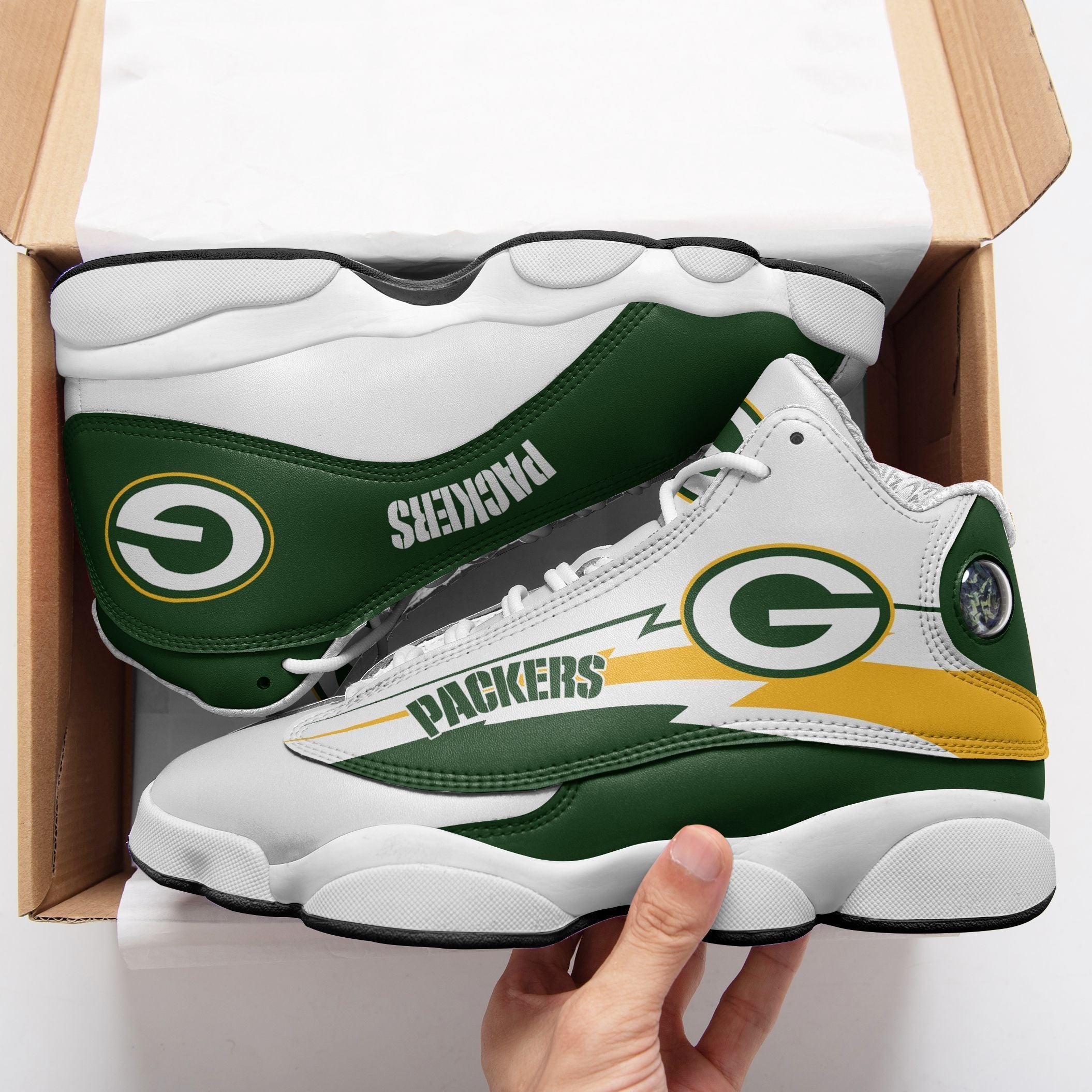 Green Bay Packers NFL JD13 Sneakers Shoes for Men & Women | Custom Fan Gift