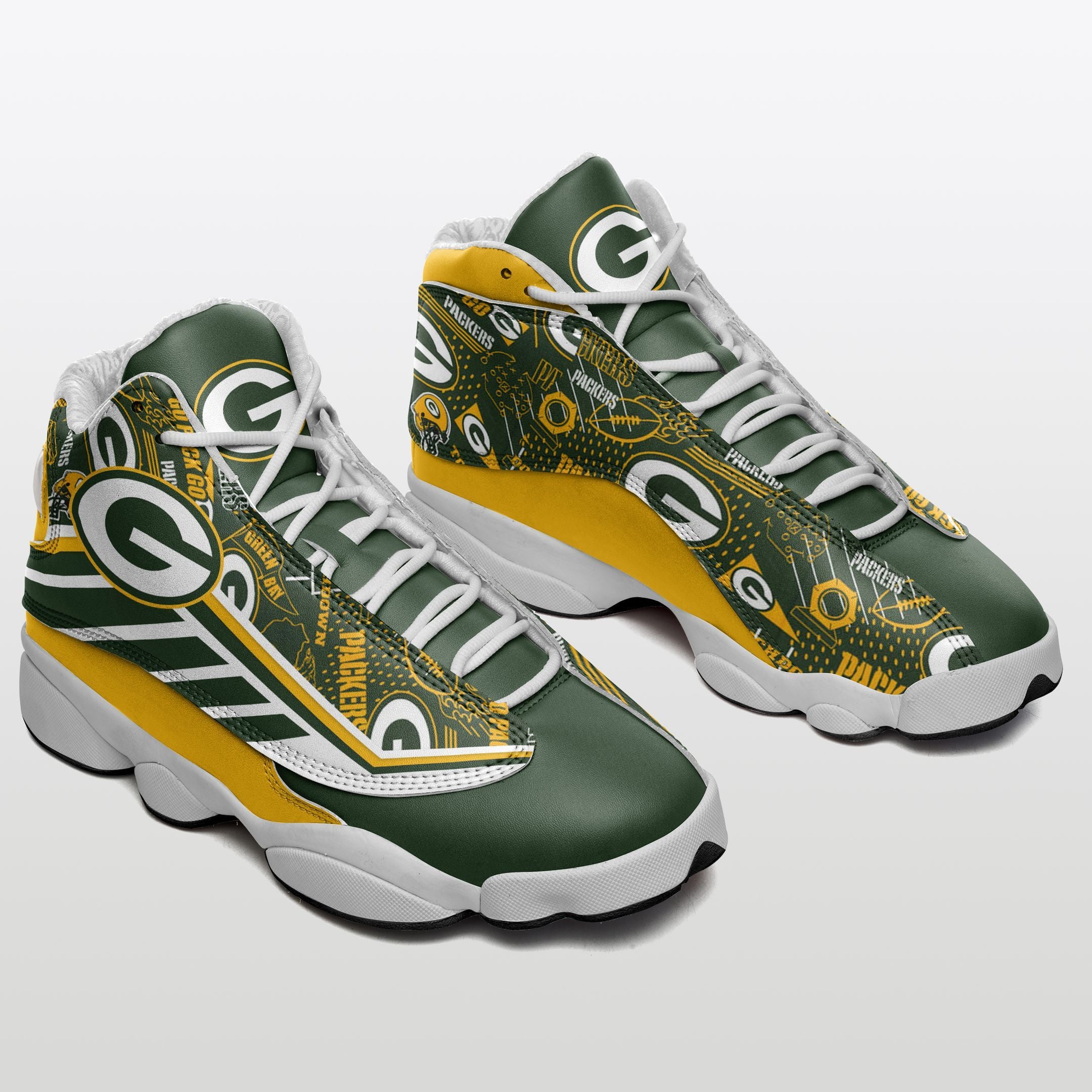 Green Bay Packers NFL JD13 Sneakers Shoes for Men & Women | Custom Fan Gift