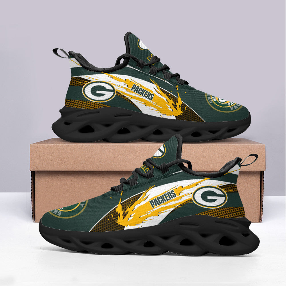 Green Bay Packers NFL Max Soul Shoes Sneakers for Men And Women – NFL Football Fan Shoes, Team Sneakers - Image 4
