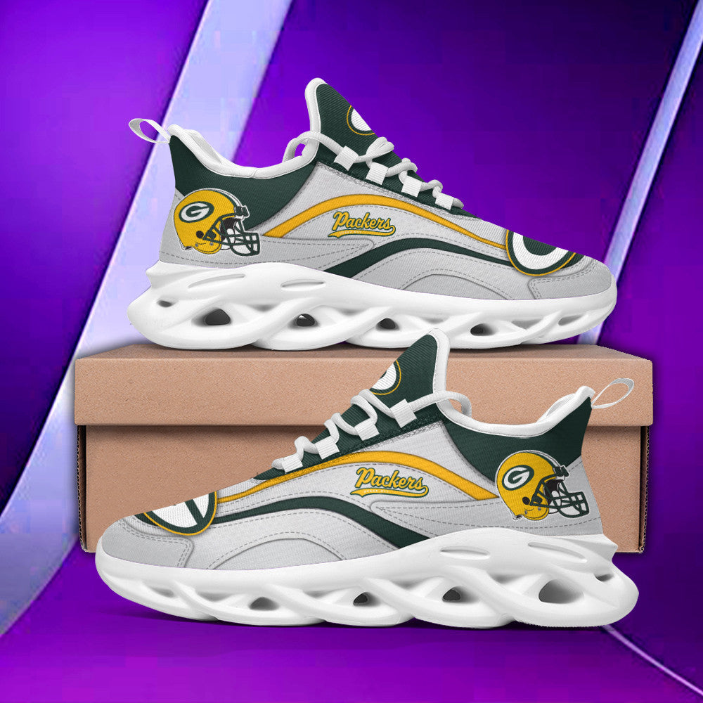 Green Bay Packers NFL Max Soul Shoes Sneakers for Men And Women – NFL Football Fan Shoes, Team Sneakers