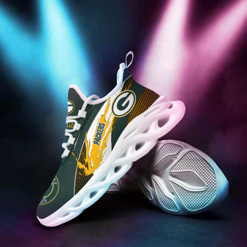 Green Bay Packers NFL Max Soul Shoes Sneakers for Men And Women – NFL Football Fan Shoes, Team Sneakers