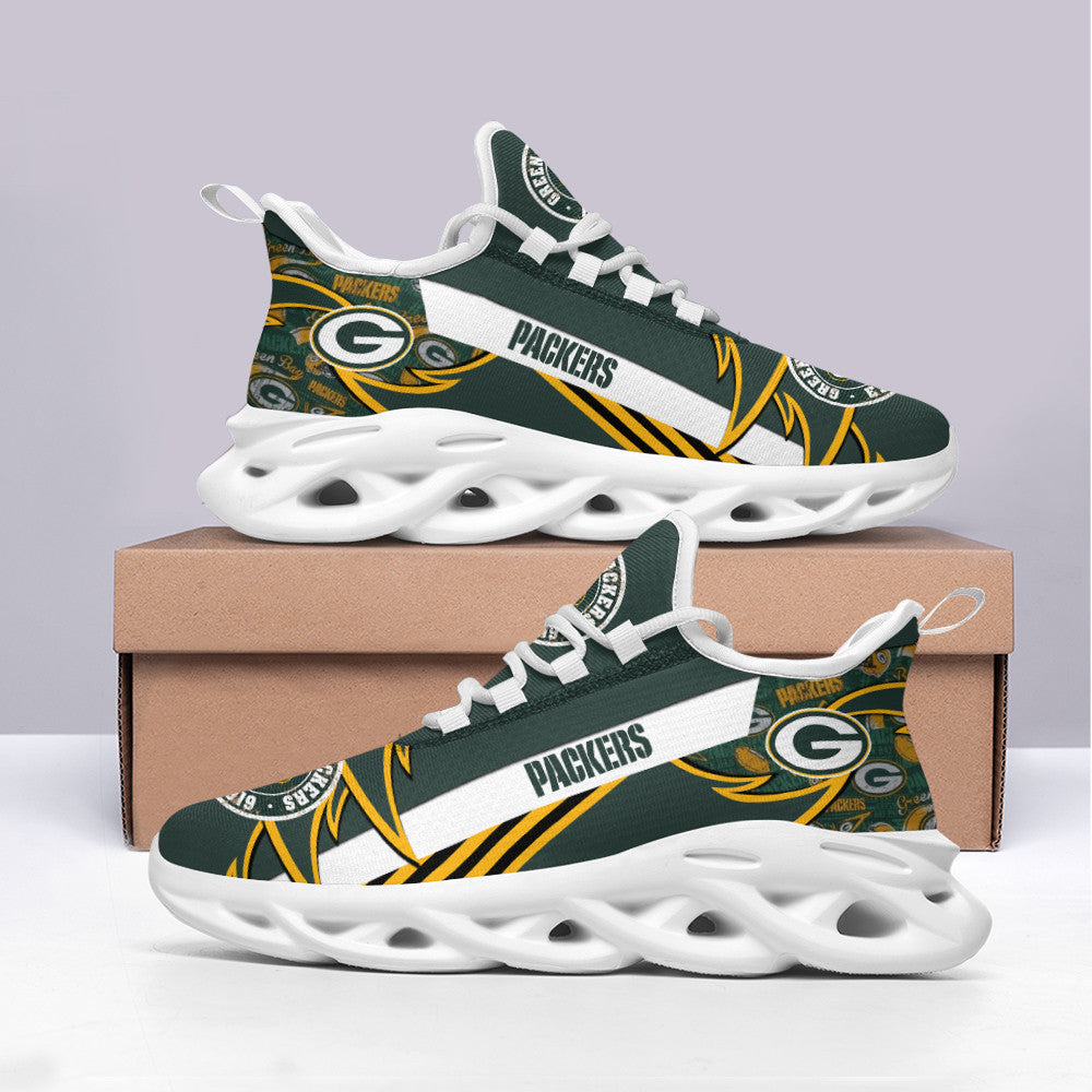 Green Bay Packers NFL Max Soul Shoes Sneakers for Men And Women – NFL Football Fan Shoes, Team Sneakers