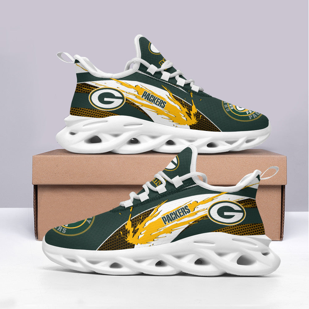 Green Bay Packers NFL Max Soul Shoes Sneakers for Men And Women – NFL Football Fan Shoes, Team Sneakers - Image 3