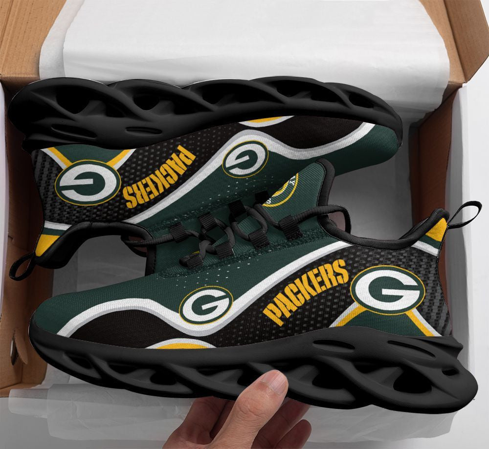 Green Bay Packers NFL Max Soul Shoes Sneakers for Men And Women – NFL Football Fan Shoes, Team Sneakers - Image 4
