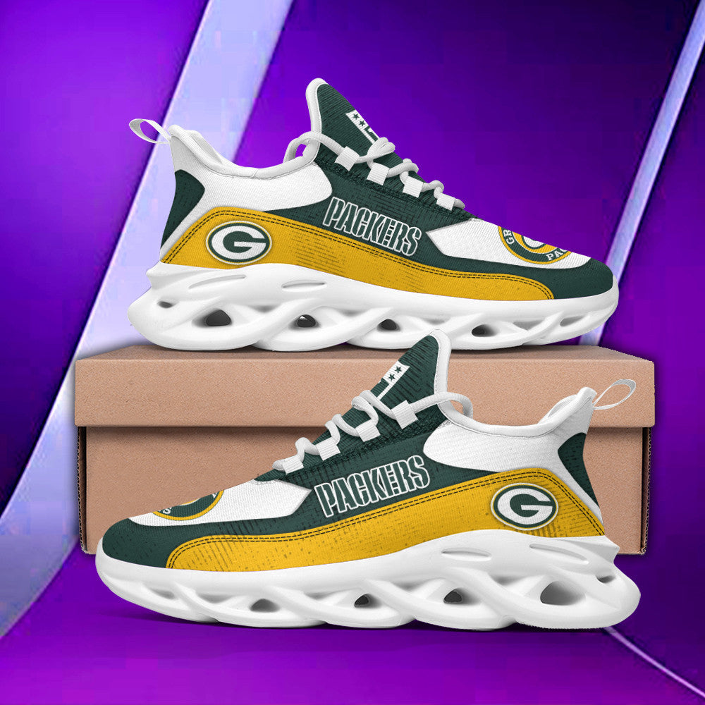 Green Bay Packers NFL Max Soul Shoes Sneakers for Men And Women – NFL Football Fan Shoes, Team Sneakers