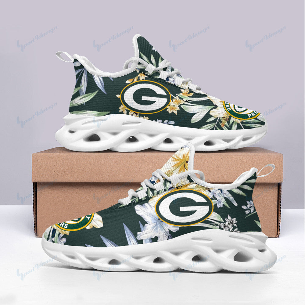 Green Bay Packers NFL Max Soul Shoes Sneakers for Men And Women – NFL Football Fan Shoes, Team Sneakers