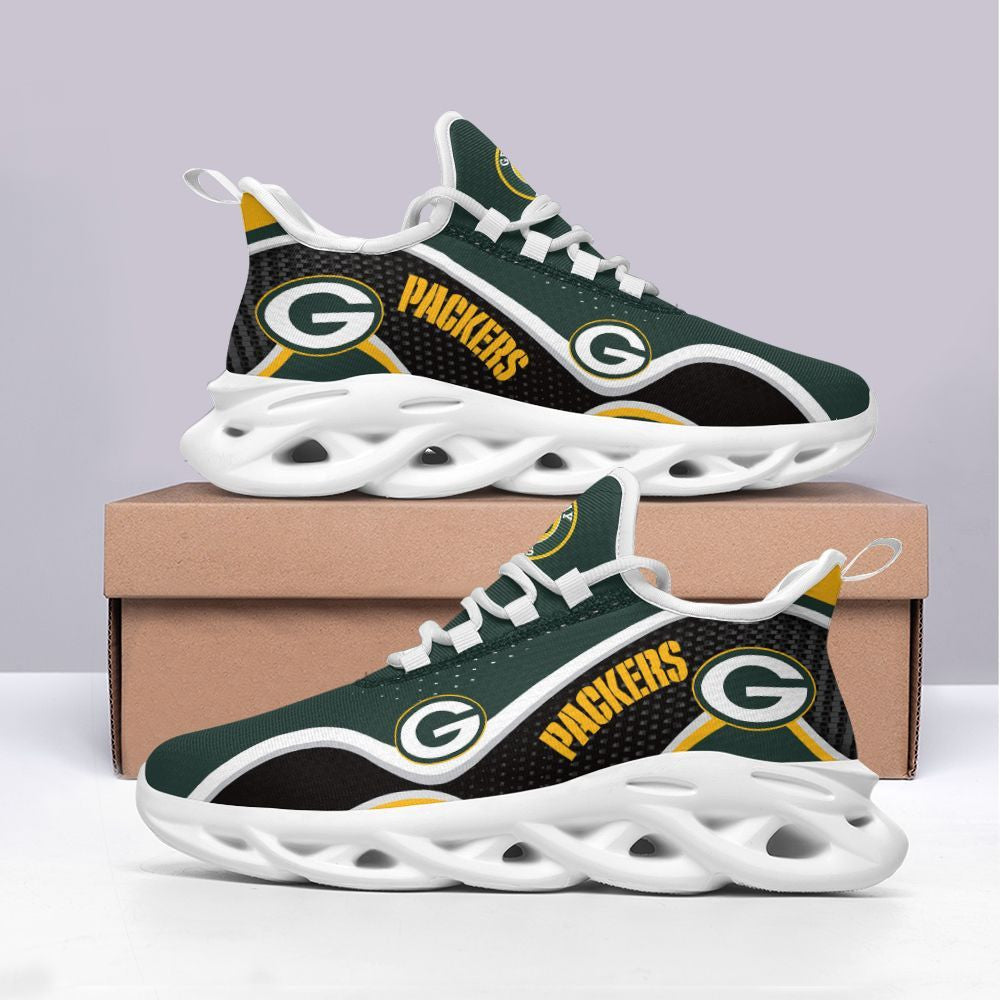 Green Bay Packers NFL Max Soul Shoes Sneakers for Men And Women – NFL Football Fan Shoes, Team Sneakers - Image 3