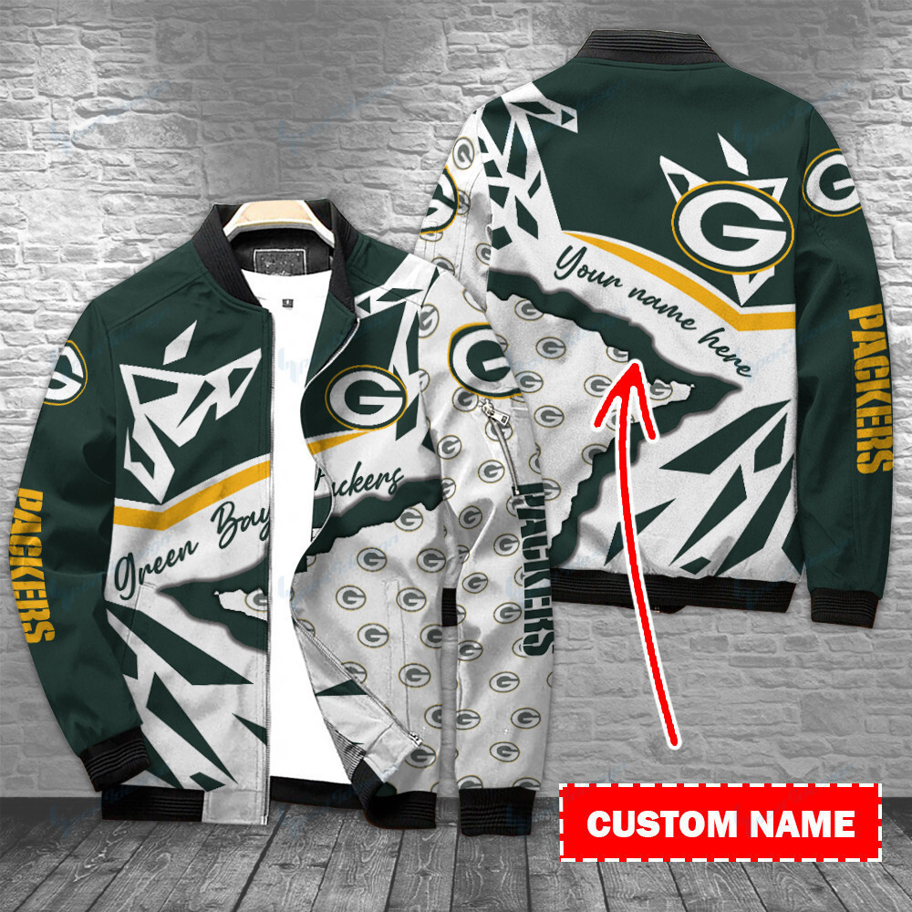 Green Bay Packers Personalized Bomber Jacket | NFL Team Jacket for Men & Women | Football Fan Gift