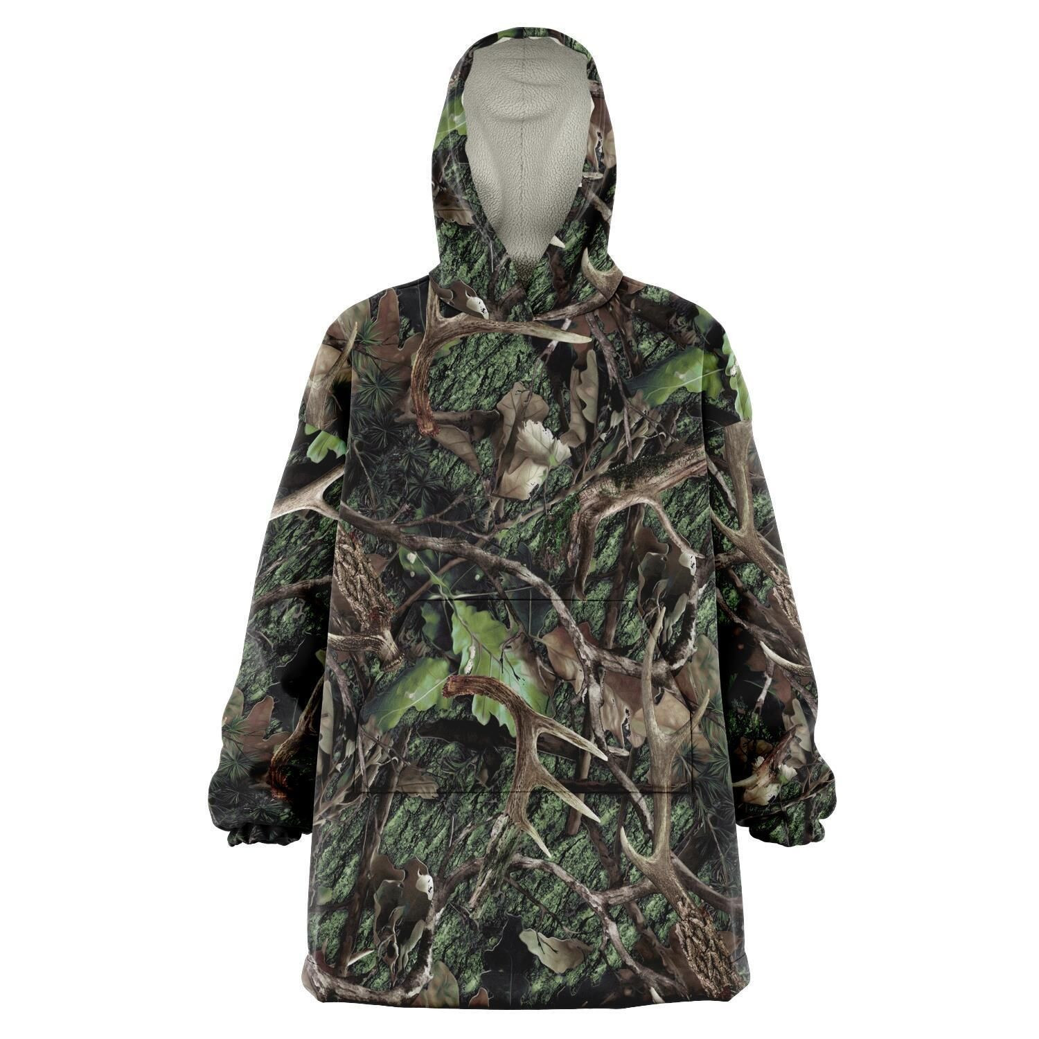 Green Hunting Camo Snug 3D All Over Print Hoodie & Zip Hoodie
