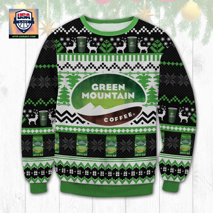 Green Mountain Coffee Ugly Christmas Sweater