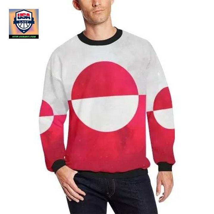 Greenland Sweater Vintage Flag A1