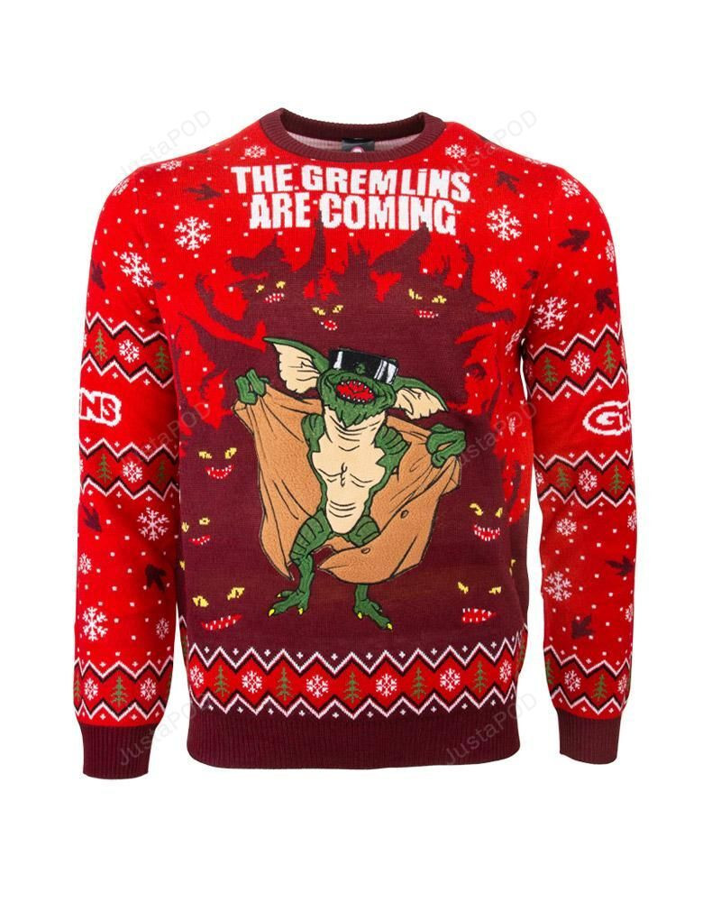 Gremlins The Gremlins Are Coming Ugly Christmas Sweater Perfect Holiday Gift