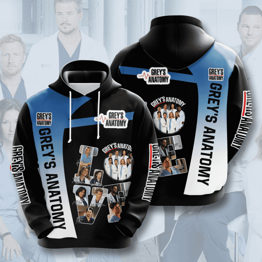 Grey's Anatomy 3D All Over Print Hoodie & Zip Hoodie