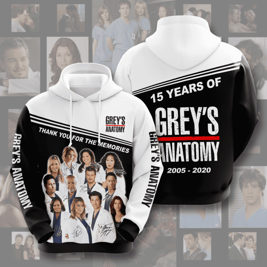 Grey's Anatomy 3D All Over Print Hoodie & Zip Hoodie