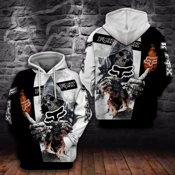 Grim Reaper Fox Racing Nice 3D All Over Print Hoodie & Zip Hoodie