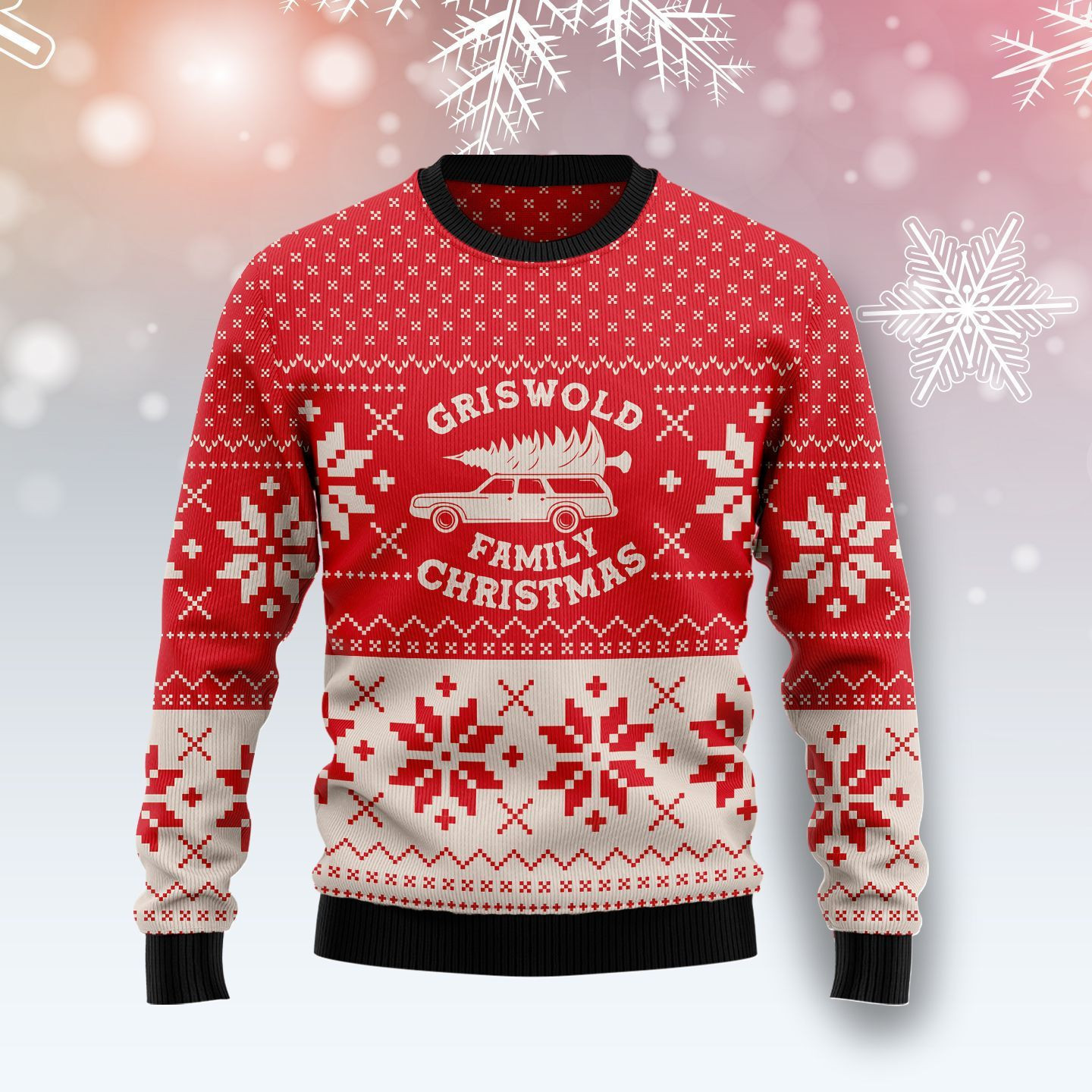 Griswold Family Car Ugly Christmas Sweater