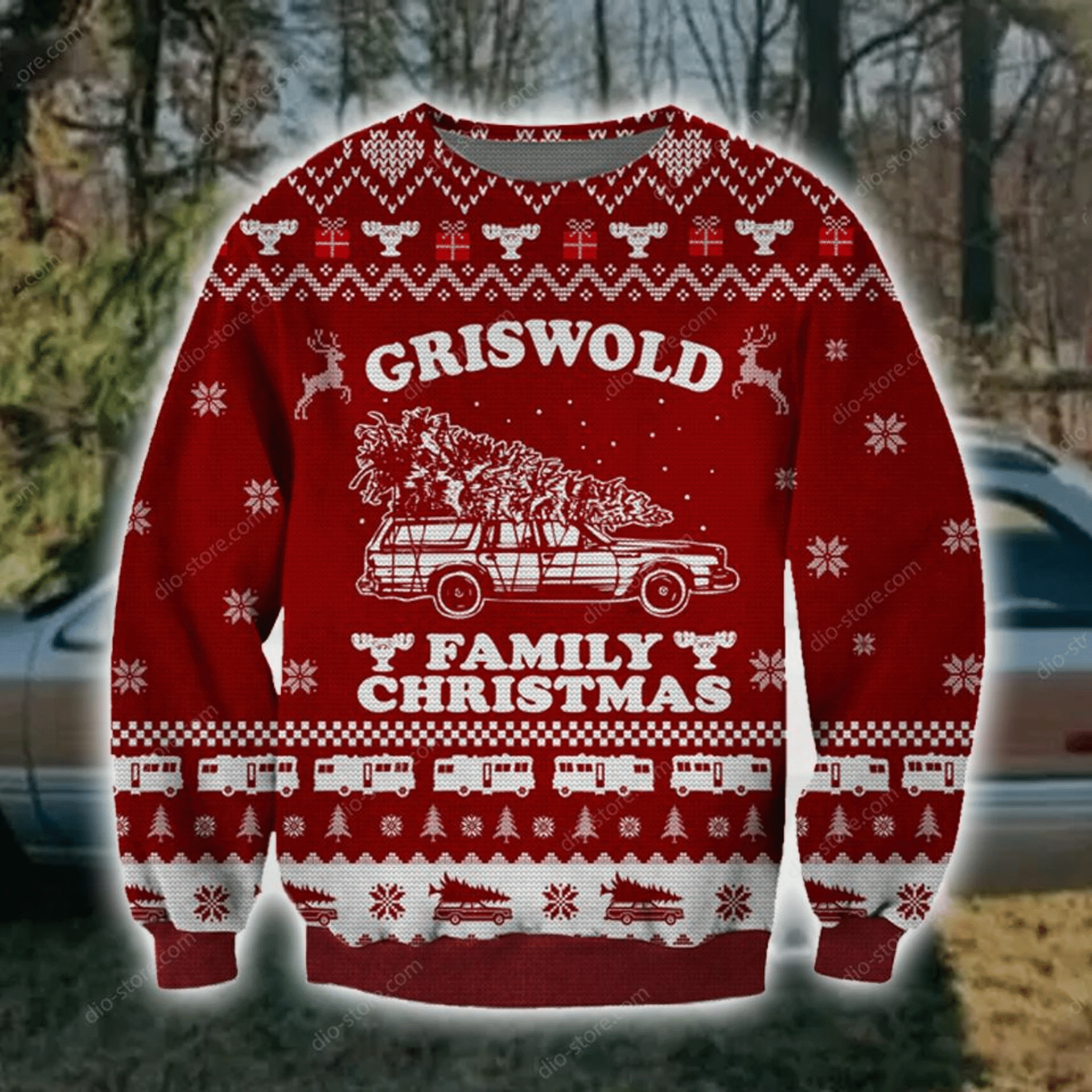 Griswold Family Christmas Knitting Pattern 3D Print Ugly Christmas Sweater