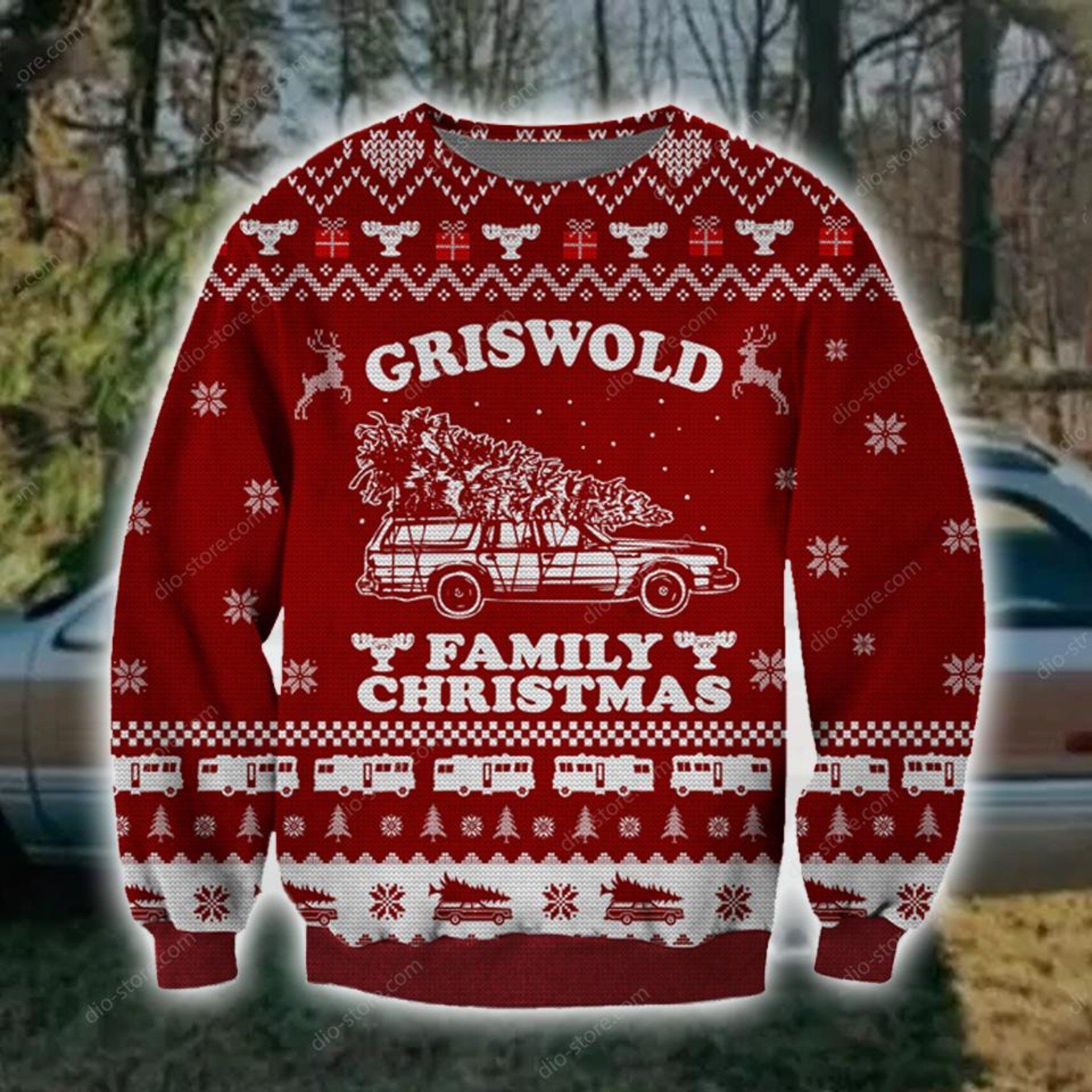 Griswold Family Christmas Knitting Pattern 3D Print Ugly Christmas Sweater