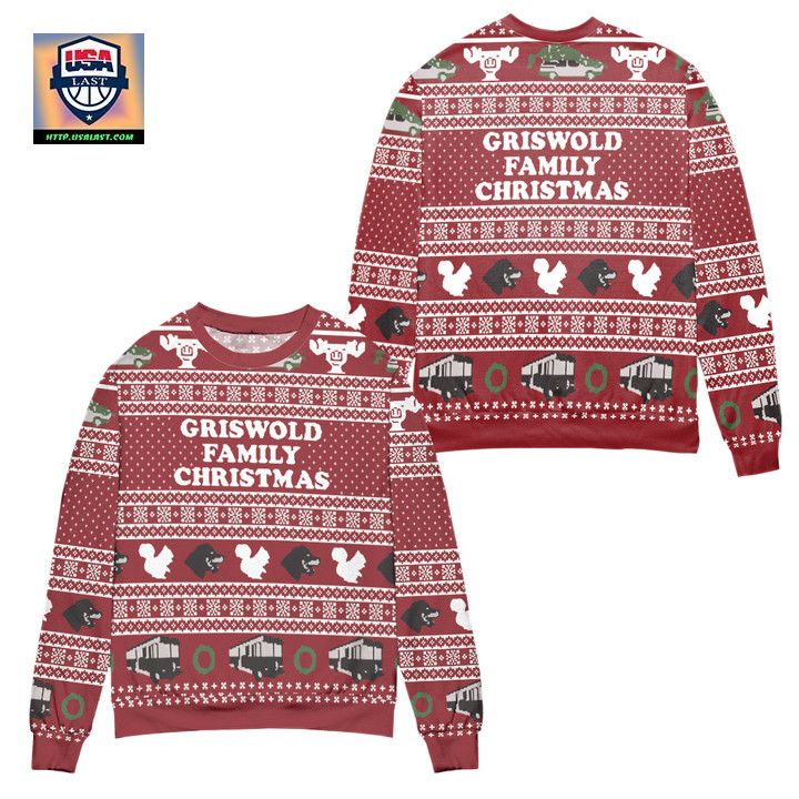 Griswold Family Christmas Vacation Ugly Christmas Sweater Red