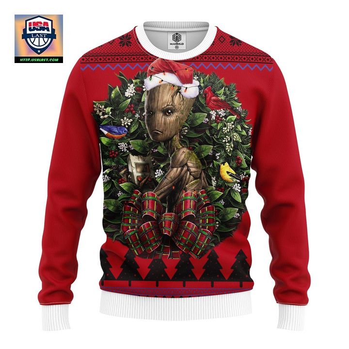 Groot Avengers Infinity War Noel Mc Ugly Christmas Sweater Thanksgiving Gift