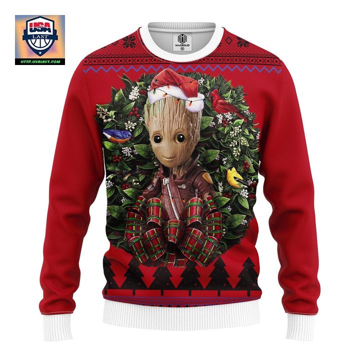 Groot Avengers Noel Mc Ugly Christmas Sweater Thanksgiving Gift