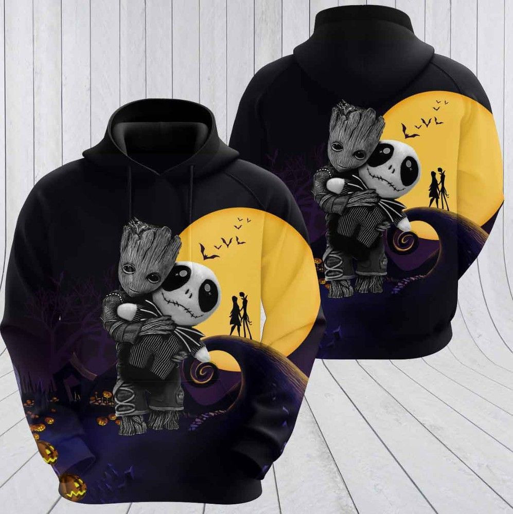 Groot Jack Moon 3D All Over Print Hoodie & Zip Hoodie