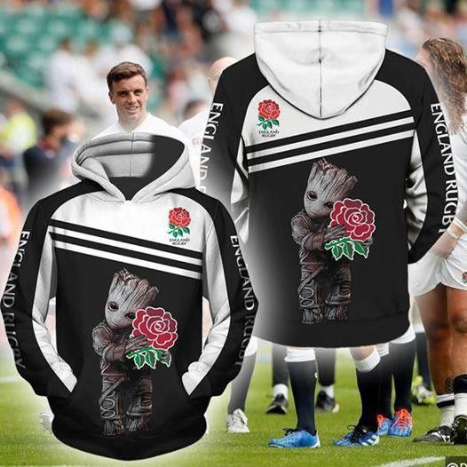 Groot New England National Rugby Union Team 3D All Over Print Hoodie & Zip Hoodie