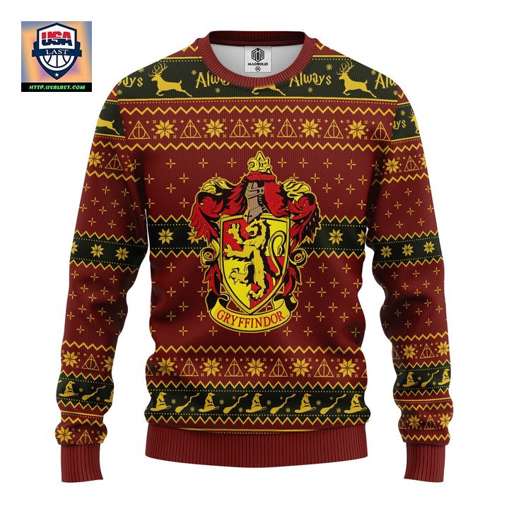 Gryffindor Crest Ugly Christmas Sweater Amazing Gift Idea Thanksgiving Gift