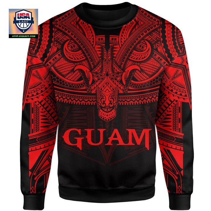 Guam Red Sweater Polynesian