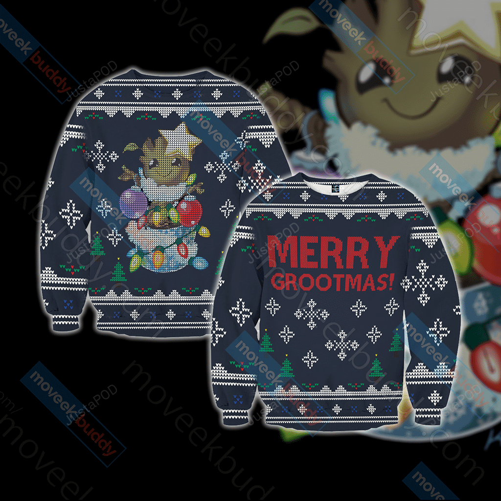 Guardian Of The Galaxy - Groot Merry Grootmas Christmas Ugly Christmas Sweater, Perfect Holiday Gift