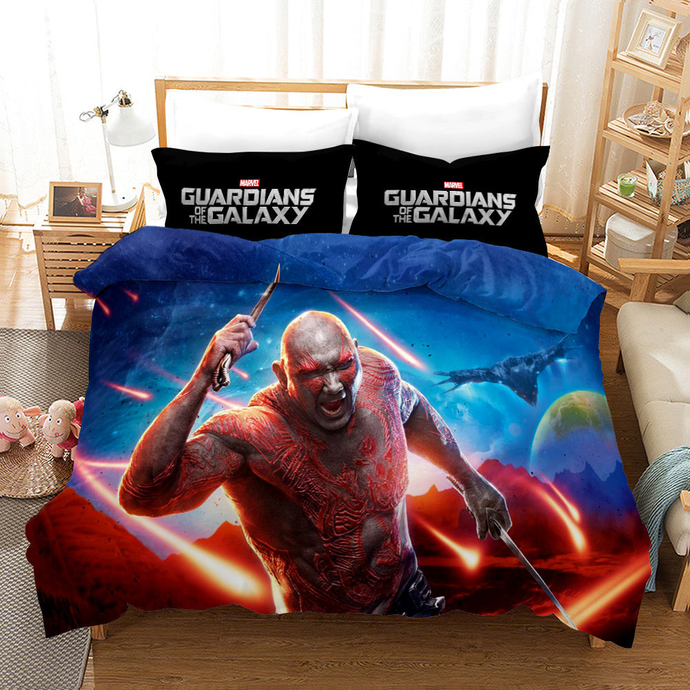 Guardians Of The Galaxy Drax The Destroyer Duvet Cover Quilt Cover Pillowcase Bedding Set Bed Linen Home Bedroom Decor