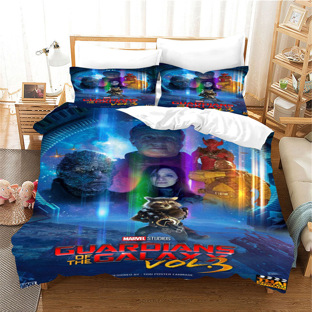 Guardians Of The Galaxy Duvet Cover Quilt Cover Pillowcase Bedding Set Bed Linen Home Bedroom Decor