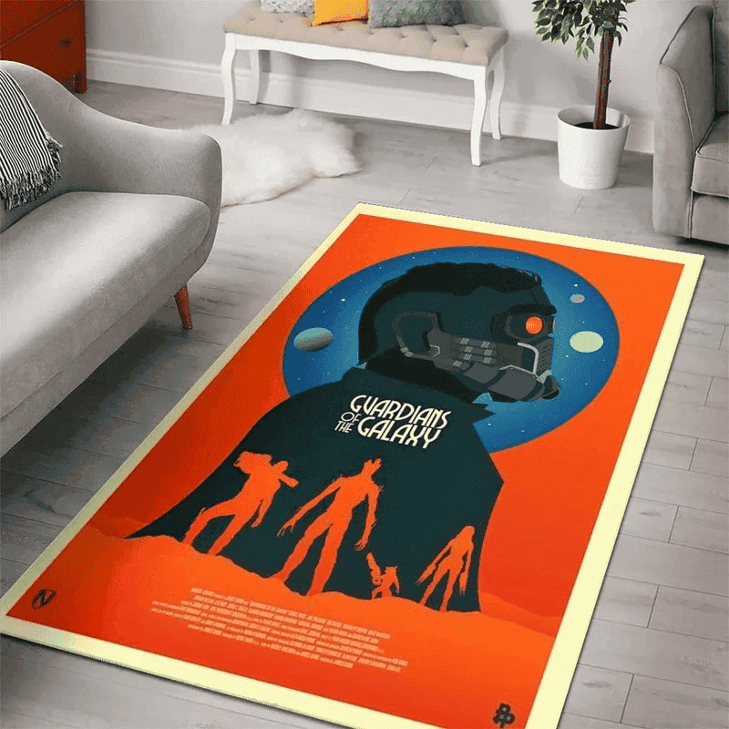 Guardians Of The Galaxy Marvel Movies 3D Rectangle Area Rug – Full Print Carpet For Living Room & Bedroom Home Decor