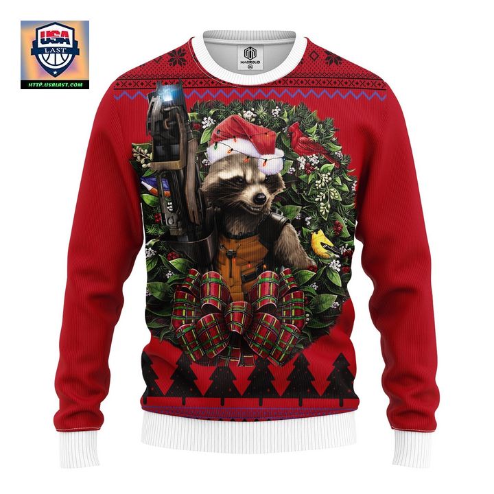 Guardians Of The Galaxy Rocket Racoon Noel Mc Ugly Christmas Sweater Thanksgiving Gift