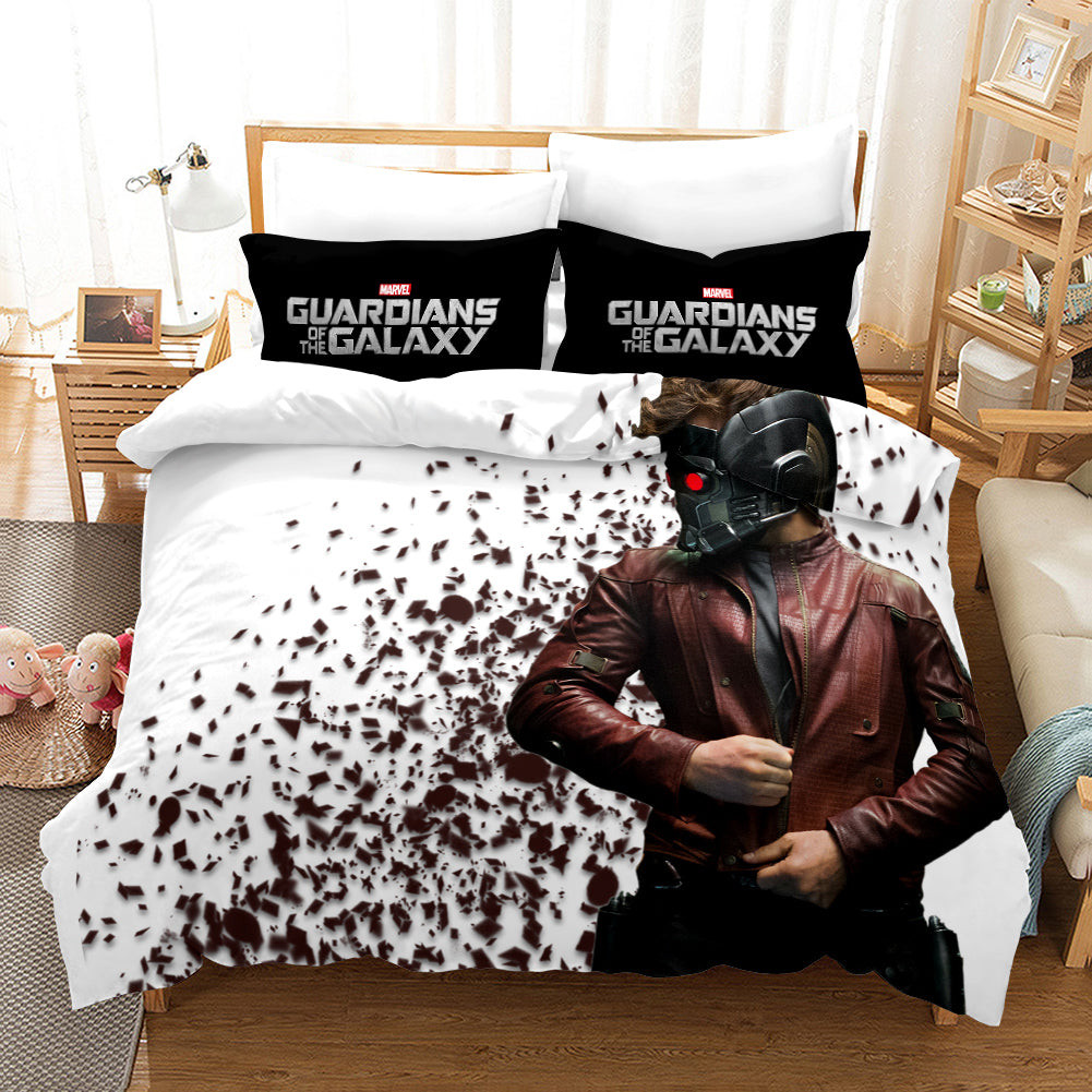 Guardians Of The Galaxy Star Lord Peter Jason Quill Duvet Cover Quilt Cover Pillowcase Bedding Set Bed Linen Home Bedroom Decor