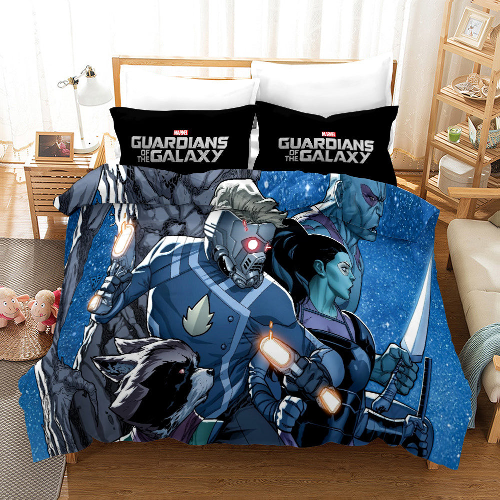 Guardians Of The Galaxy Star Lord Peter Quill Duvet Cover Quilt Cover Pillowcase Bedding Set Bed Linen Home Bedroom Decor