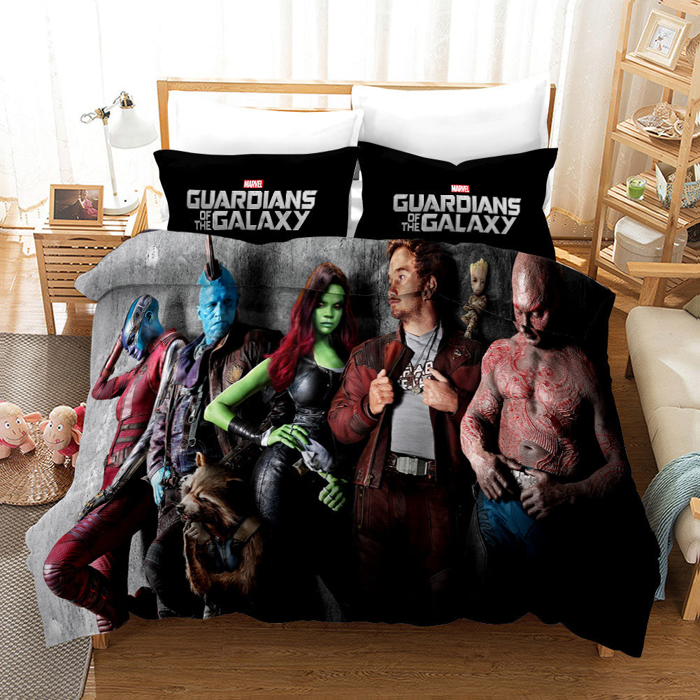 Guardians Of The Galaxy Star Lord Peter Quill Duvet Cover Quilt Cover Pillowcase Bedding Set Bed Linen Home Bedroom Decor