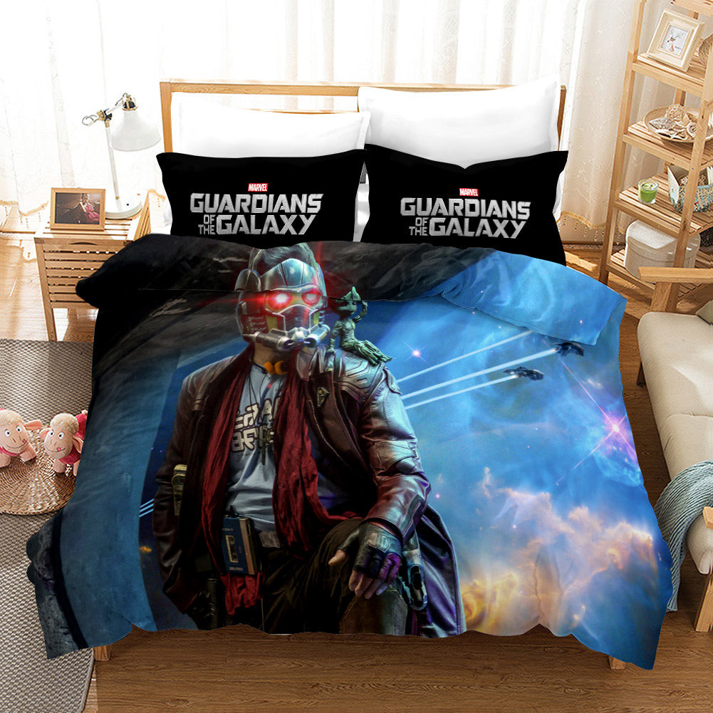 Guardians Of The Galaxy Star Lord Peter Quill Duvet Cover Quilt Cover Pillowcase Bedding Set Bed Linen Home Bedroom Decor