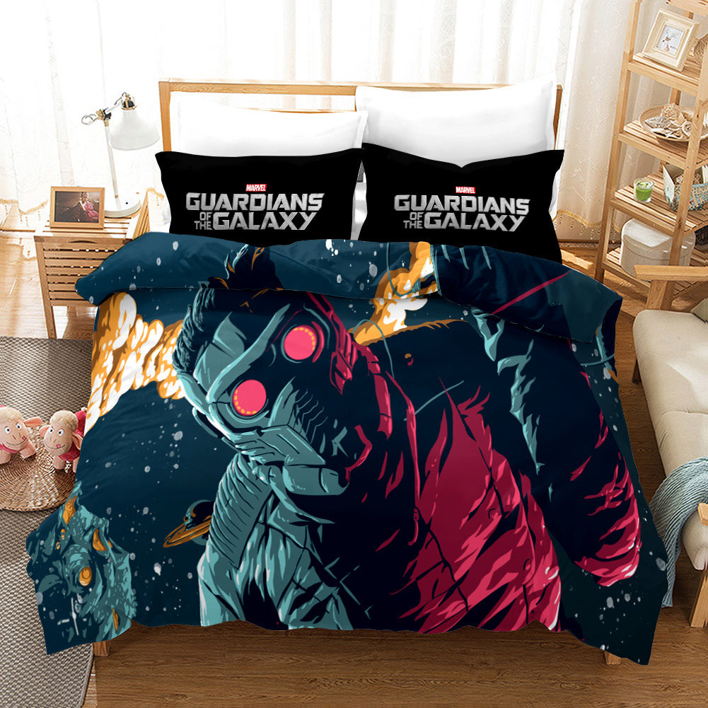 Guardians Of The Galaxy Star Lord Peter Quill Duvet Cover Quilt Cover Pillowcase Bedding Set Bed Linen Home Bedroom Decor