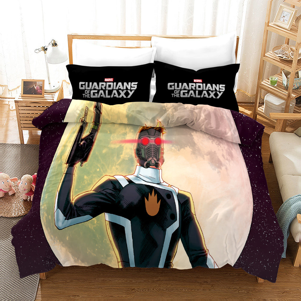Guardians Of The Galaxy Star Lord Peter Quill Duvet Cover Quilt Cover Pillowcase Bedding Set Bed Linen Home Bedroom Decor