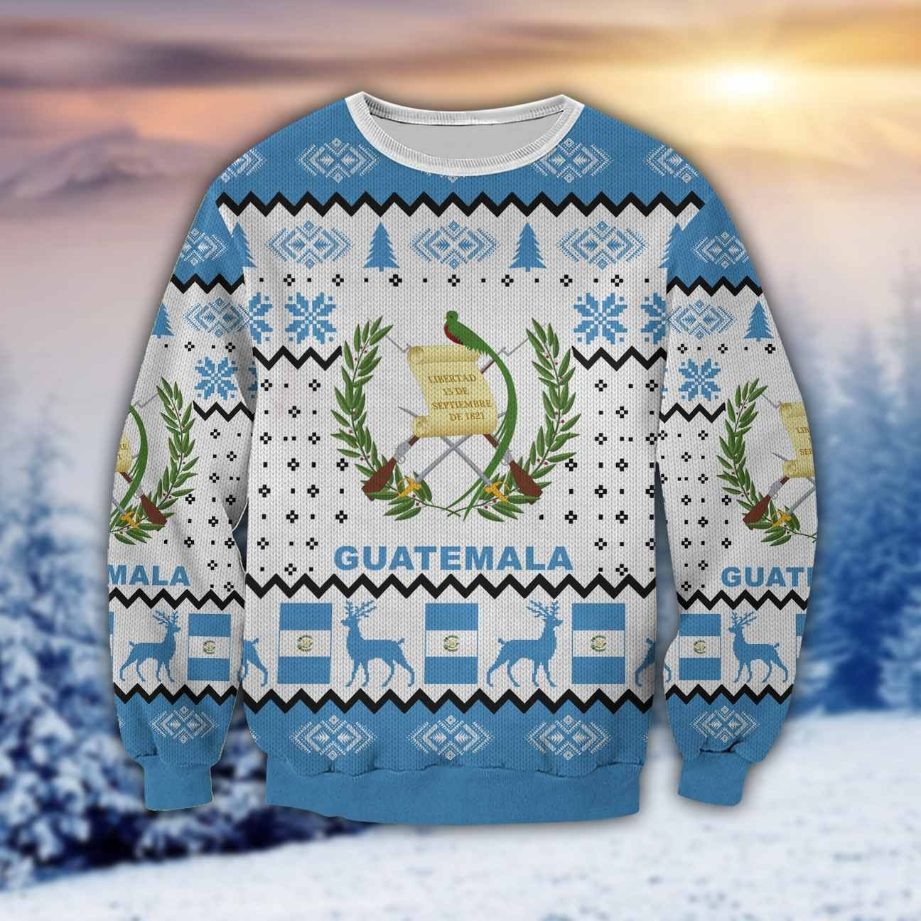 Guatemala 3D Ugly Christmas Sweater, Perfect Holiday Gift