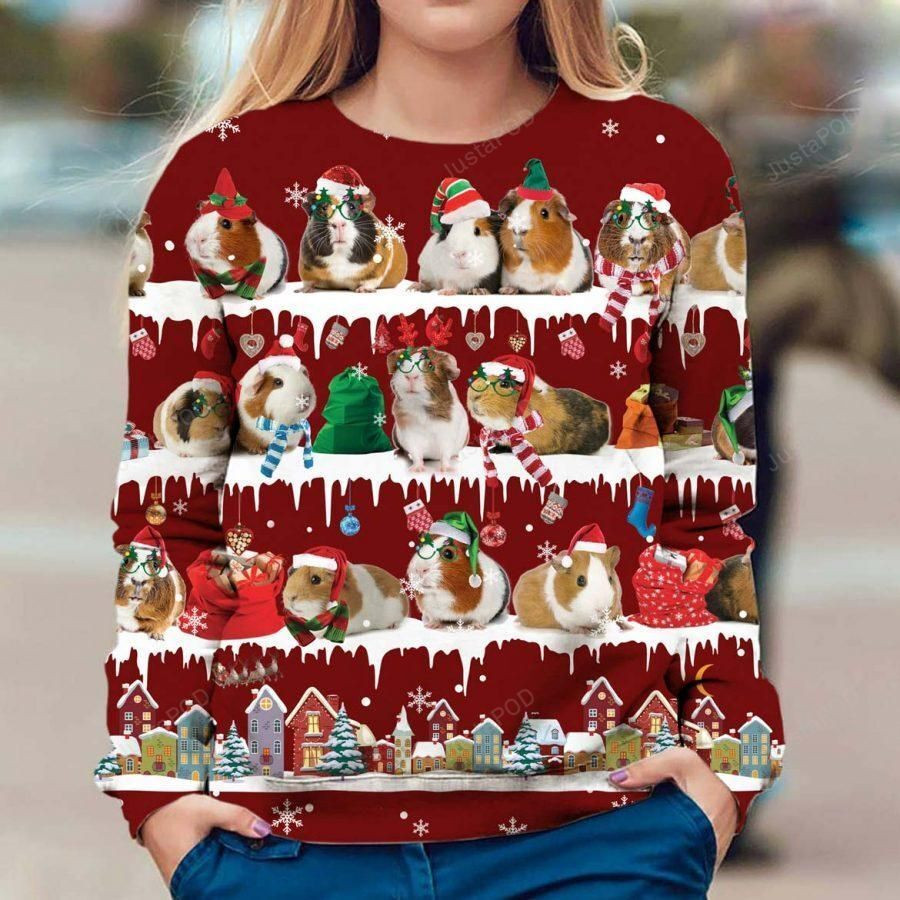 Guinea Pig Ugly Christmas Sweater, Perfect Holiday Gift