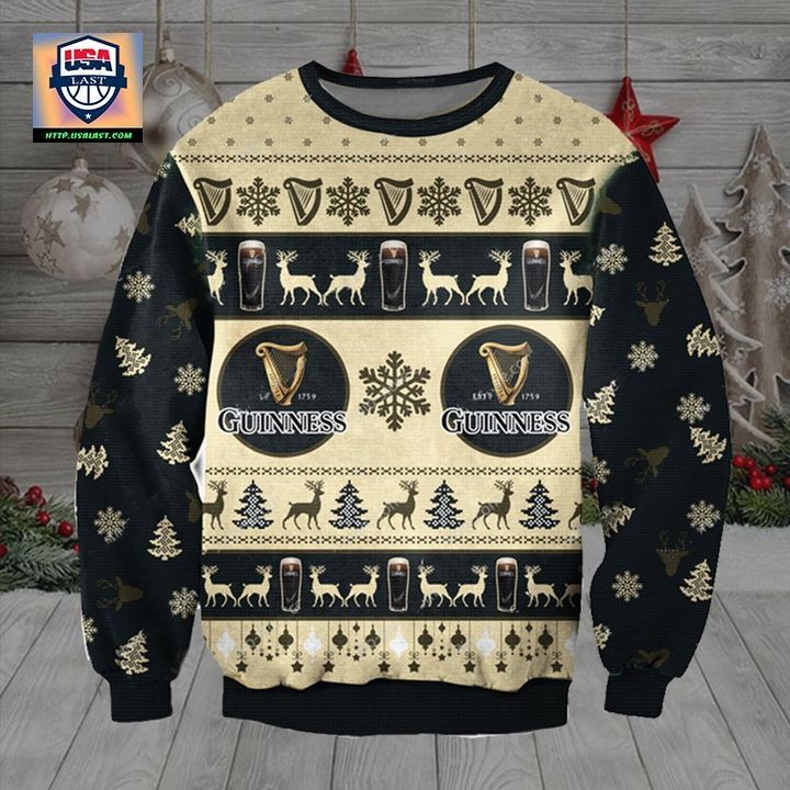 Guinness Irish Beer Ugly Christmas Sweater