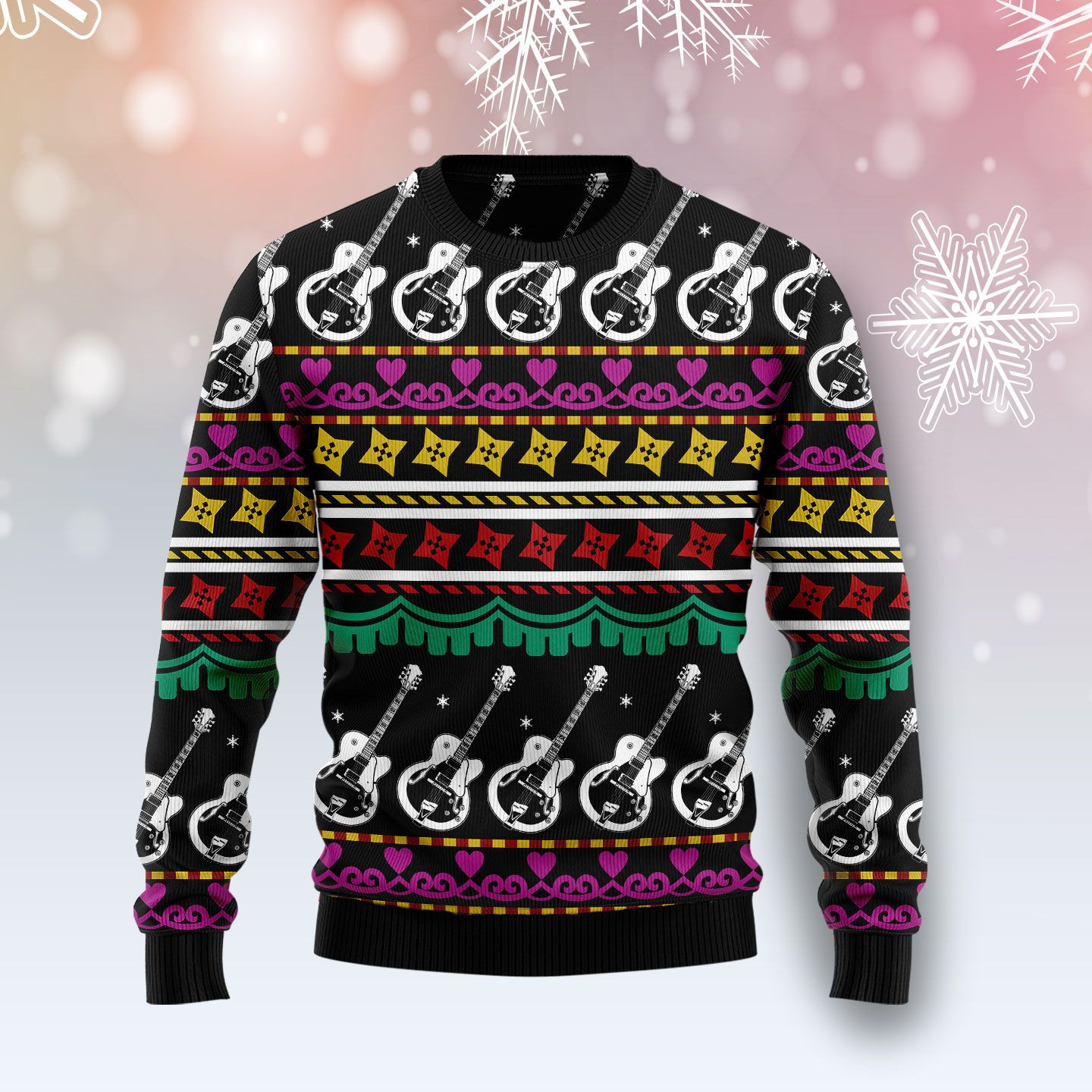 Guitar Christmas Ugly Christmas Sweater
