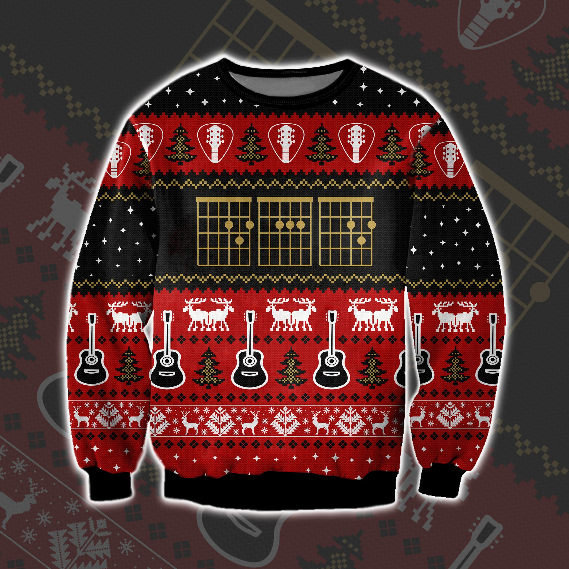 Guitar Ugly Christmas Sweater